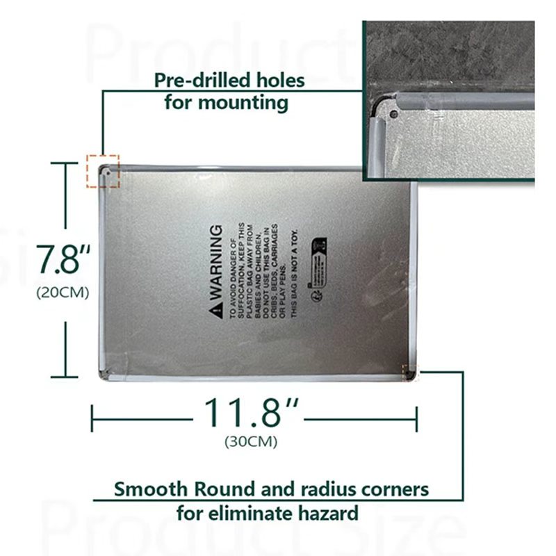 HD Metal Tin Sign Vintage Funn - Home Security Quotes ulasan dan harga