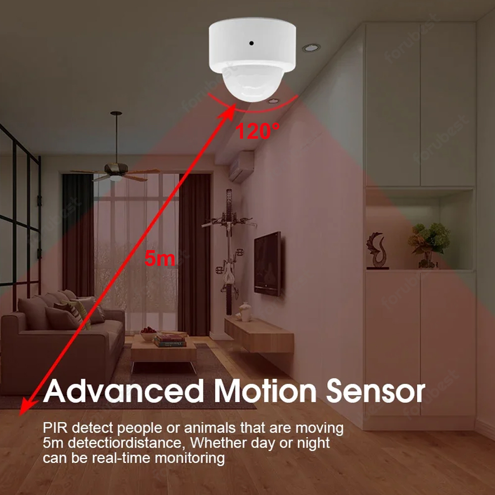 Zigbee 3.0 Human Motion Sensor - Home Security Alarm ulasan dan harga