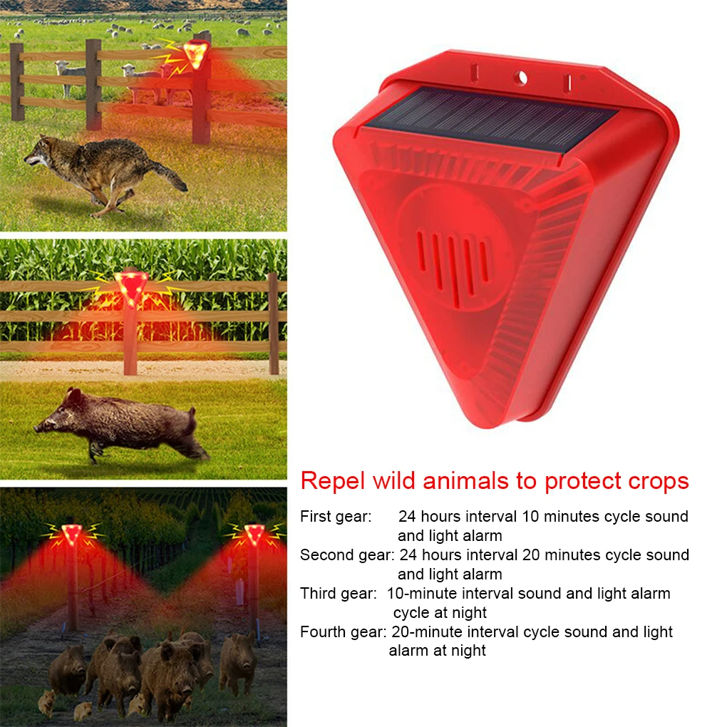 Solar Outdoor Alarm LED Flashi - Barking Dog Alarm ulasan dan harga