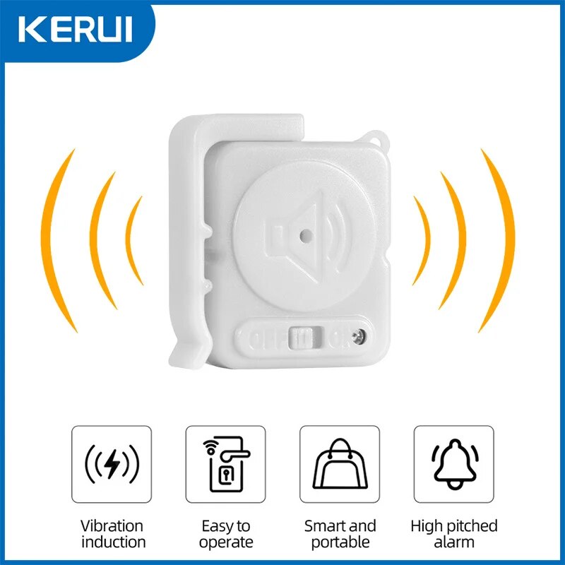 KERUI Wireless Vibration Alarm - Home Security Alarm ulasan dan harga