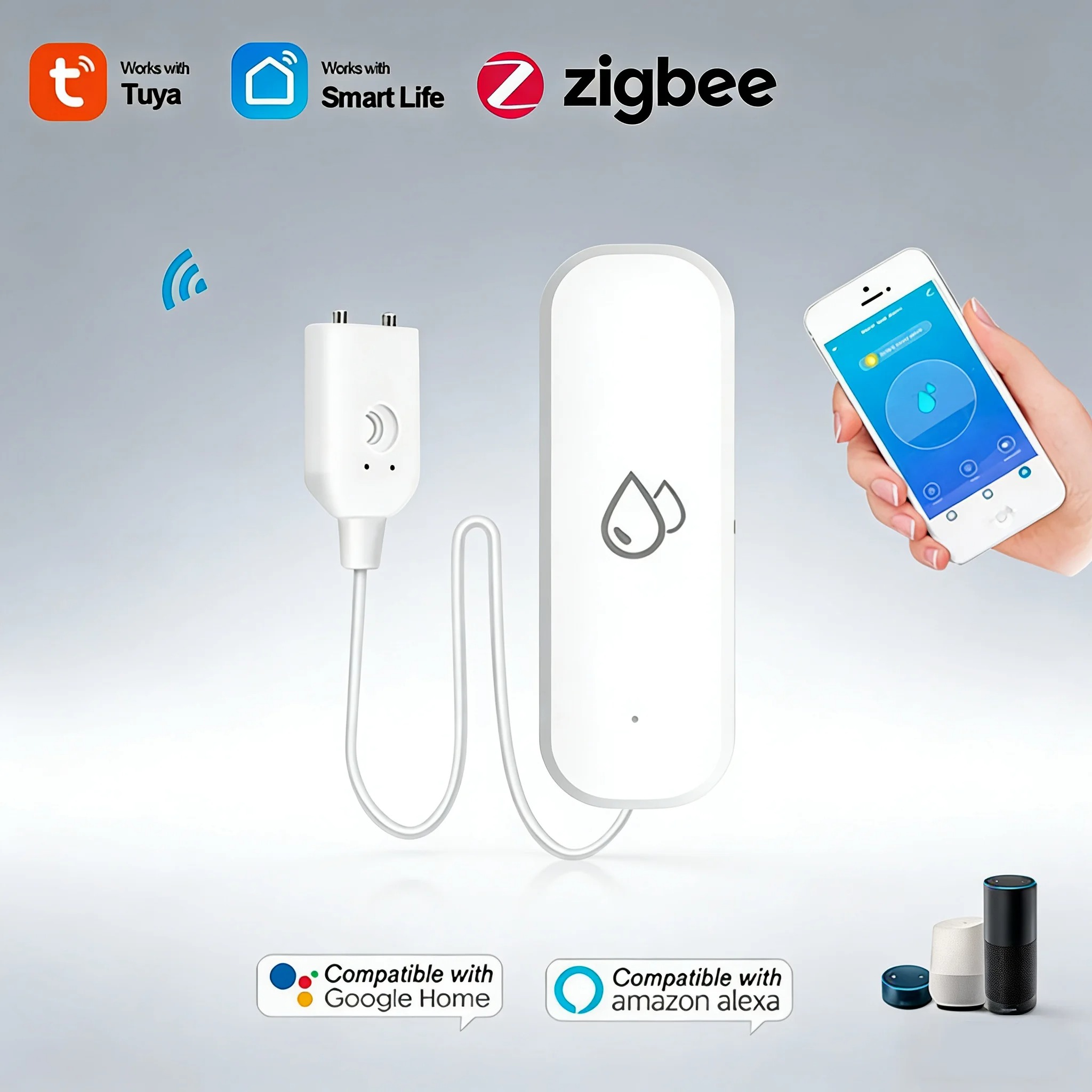 Smart Home Zigbee Water Leak D - Home Security Home Assistant ulasan dan harga
