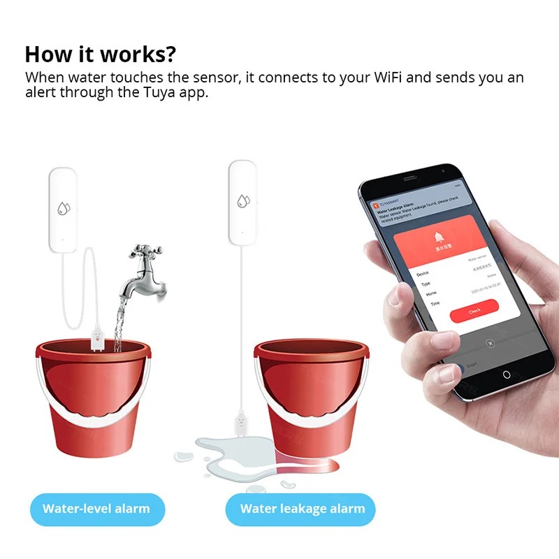 Smart Home Zigbee Water Leak D - Home Security Home Assistant ulasan dan harga