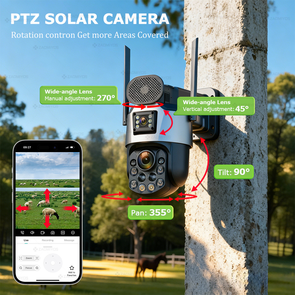 Dual Lens Home Outdoor Surveil - Home Security For Apartments ulasan dan harga